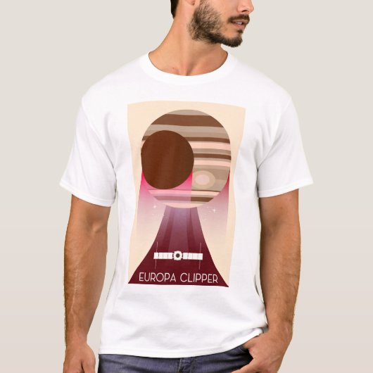 Europa Clipper Space Art T-shirt (Voorkant)
