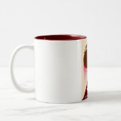 Europa Clipper Space Art Tweekleurige Koffiemok (Links)