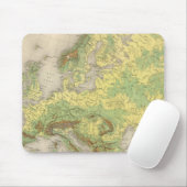 Europa contourkaart muismat (Met muis)