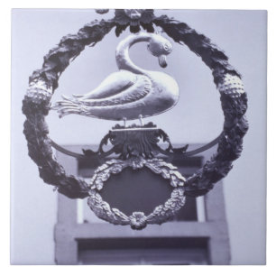 Europa, Duitsland, Baden, Wurttemberg, Heidelberg. Tegeltje