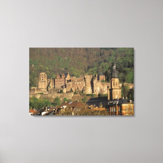 Europa, Duitsland, Heidelberg. Castle Canvas Afdruk (Voorkant)