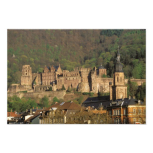 Europa, Duitsland, Heidelberg. Castle Foto Afdruk
