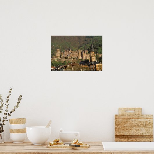 Europa, Duitsland, Heidelberg. Castle Poster (Keuken)