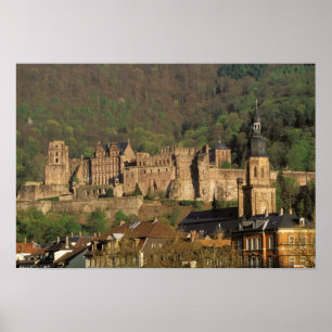 Europa, Duitsland, Heidelberg. Castle Poster