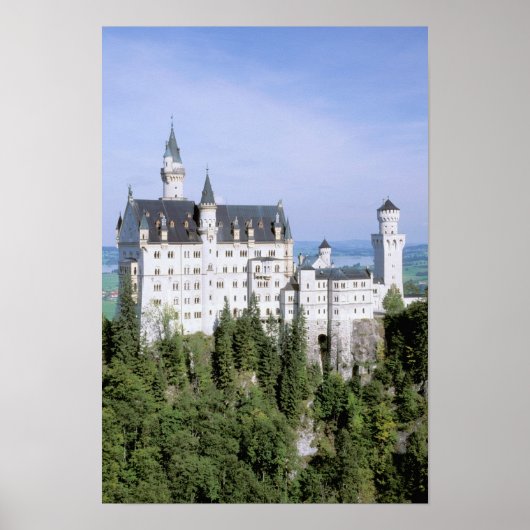Europa, Duitsland, het kasteel van Neuschwanstein Poster (Voorkant)