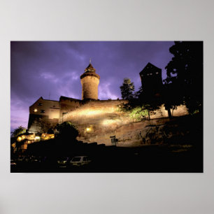 Europa, Duitsland, Neurenberg, Keizerlijk Kasteel Poster