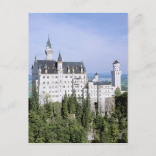 Europa, Duitsland, Neuschwanstein Castle, gebouwd Briefkaart