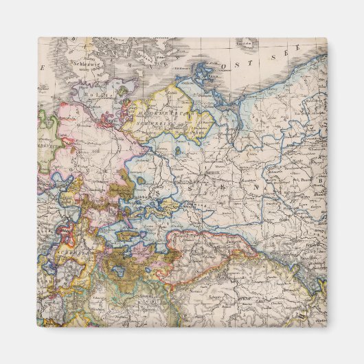 Europa, Duitsland, Oostenrijk Magneet (Voorkant)