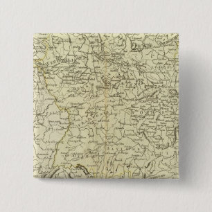 Europa, Duitsland, Oostenrijk Vierkante Button 5,1 Cm