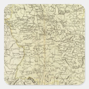 Europa, Duitsland, Oostenrijk Vierkante Sticker