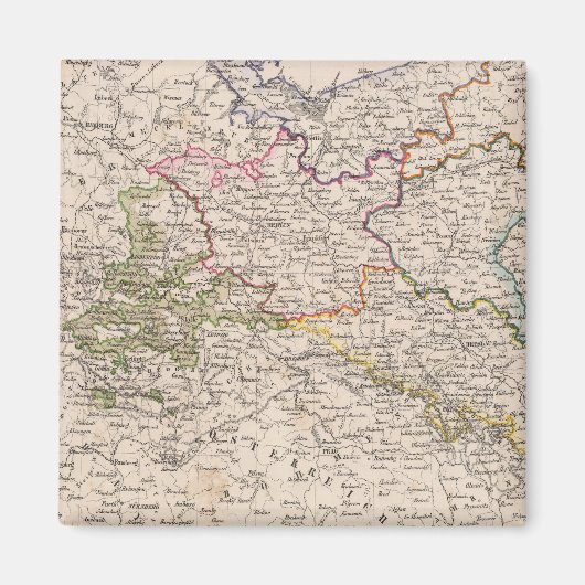 Europa, Duitsland, Polen Magneet (Voorkant)