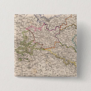 Europa, Duitsland, Polen Vierkante Button 5,1 Cm