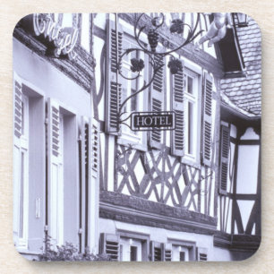 Europa, Duitsland, Rijnland, Pfalz, Boppard. Half Bier Onderzetter