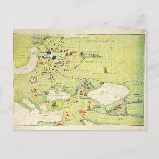 Europa en Centraal-Azië Briefkaart (Voorkant)