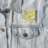 Europa en Centraal-Azië Vierkante Button 5,1 Cm (In situ)