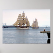 Europa en de Amerikaanse adelaar Poster (Voorkant)