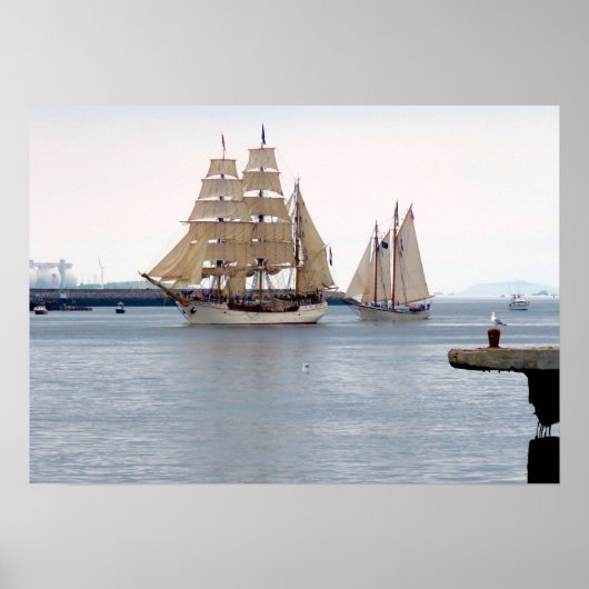 Europa en de Amerikaanse adelaar Poster (Voorkant)