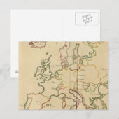 Europa en de grote steden briefkaart (Voorkant / Achterkant)