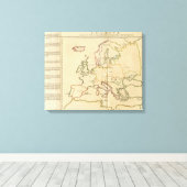 Europa en de grote steden canvas afdruk (Insitu (Houten vloer))