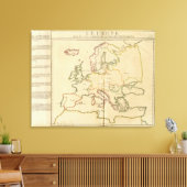 Europa en de grote steden canvas afdruk (Insitu (Woonkamer))
