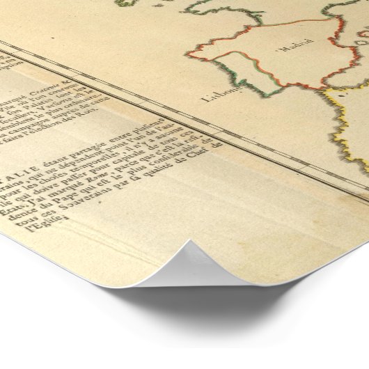 Europa en de grote steden poster (Hoek)