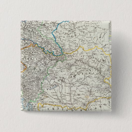 Europa en Duitsland Vierkante Button 5,1 Cm (Voorkant)