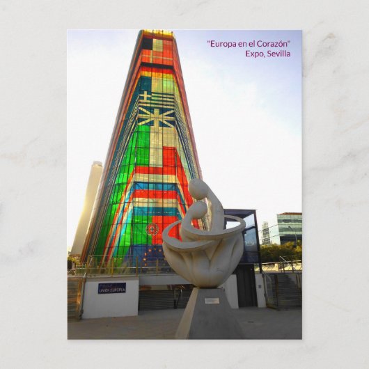 "Europa en el Corazón" - EXPO - Sevilla Briefkaart (Voorkant)