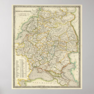 Europa en Rusland Poster