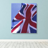 Europa, Engeland, Britse vlag Canvas Afdruk (Insitu (Houten vloer))
