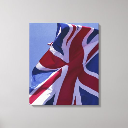 Europa, Engeland, Britse vlag Canvas Afdruk (Voorkant)