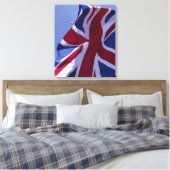 Europa, Engeland, Britse vlag Canvas Afdruk (Insitu (Slaapkamer))