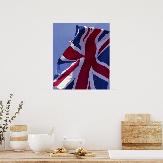 Europa, Engeland, Britse vlag Poster (Keuken)