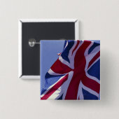 Europa, Engeland, Britse vlag Vierkante Button 5,1 Cm (Voorkant /achterkant)