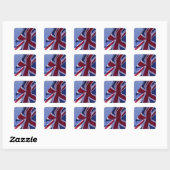 Europa, Engeland, Britse vlag Vierkante Sticker (Vel)