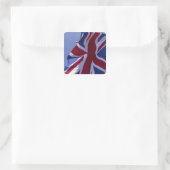 Europa, Engeland, Britse vlag Vierkante Sticker (Tas)