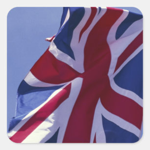 Europa, Engeland, Britse vlag Vierkante Sticker