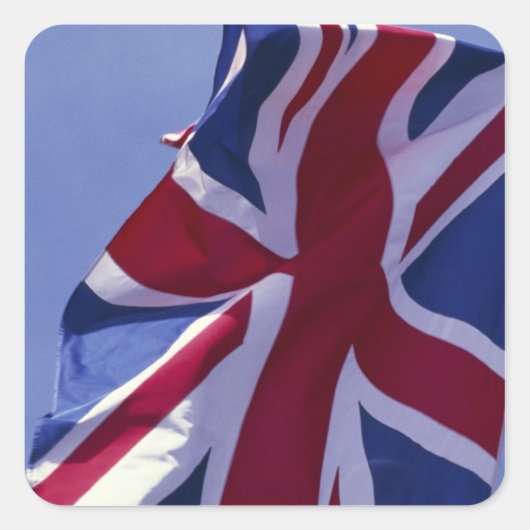 Europa, Engeland, Britse vlag Vierkante Sticker (Voorkant)