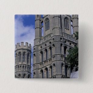 Europa, Engeland, Cambridgeshire, Ely. Ely Vierkante Button 5,1 Cm