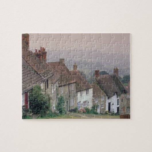 Europa, Engeland, Dorset, Gold Hill, Shaftesbury. Legpuzzel (Horizontaal)