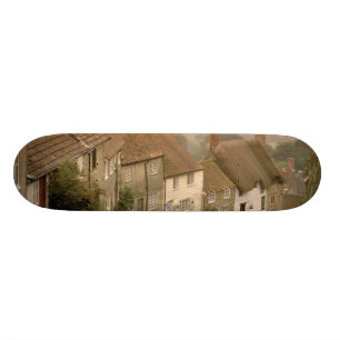 Europa, Engeland, Dorset, Shaftesbury. goudheuvel Skateboard
