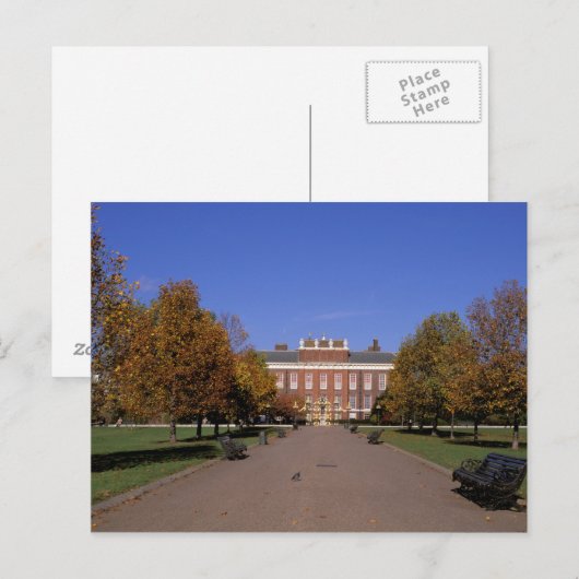 Europa, Engeland, Londen. Kensington-paleis in Briefkaart (Voorkant / Achterkant)