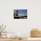 Europa, Engeland, Londen. Tower Bridge over de 2 Poster (Keuken)
