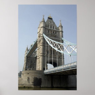 Europa, Engeland, Londen. Tower Bridge over de Poster