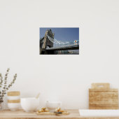 Europa, Engeland, Londen. Towerbrug over de 2 Poster (Keuken)