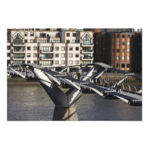 Europa, ENGELAND, Londen: Uitzicht op de Millenium Foto Afdruk
