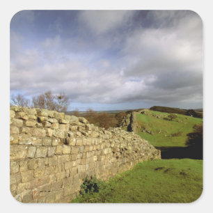 Europa, Engeland, Northumberland. Hadrianus' Vierkante Sticker