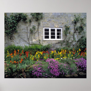 Europa, Engeland, Teffont Magna. Bloemen vullen Poster