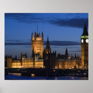 Europa, ENGLAND, Londen: Huizen van het Parlement  Poster