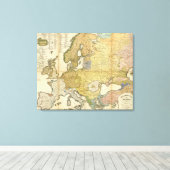 Europa - Ethnografiekaart Canvas Afdruk (Insitu (Houten vloer))
