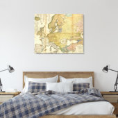 Europa - Ethnografiekaart Canvas Afdruk (Insitu (Slaapkamer))